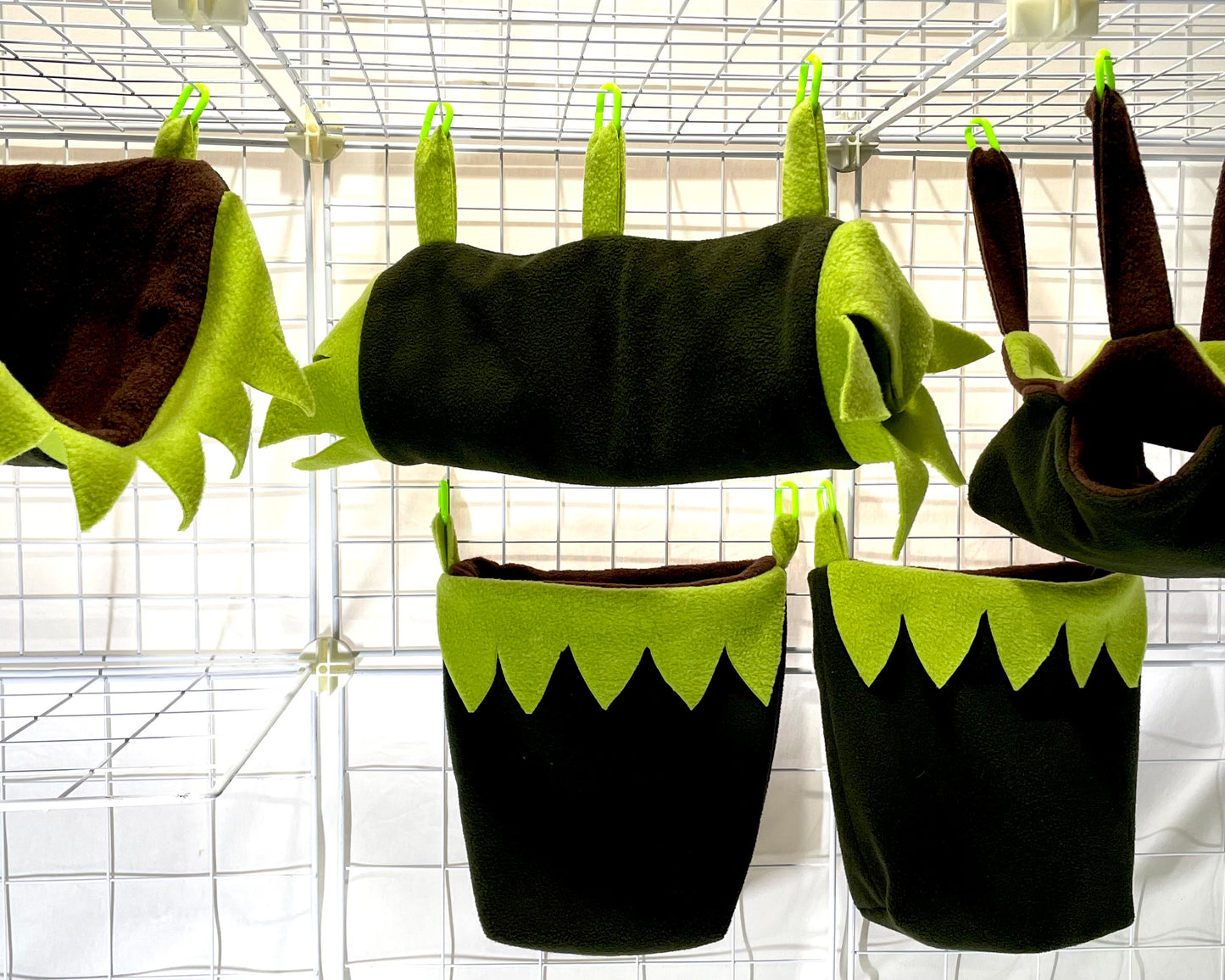 Deluxe Fleece Cage Set 5 pc - Jungle Fringe