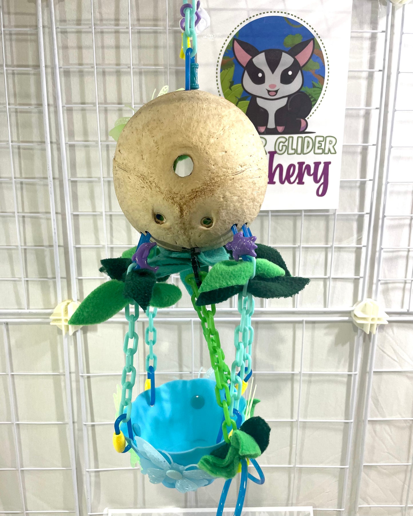 Coconut Glow Hot Air Balloon - Blue Bowl (Number 11)