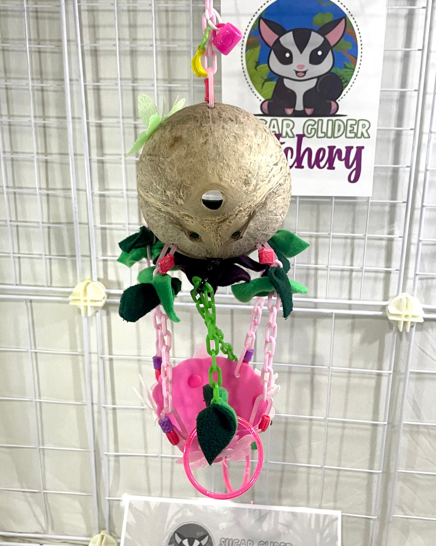 Coconut Glow Hot Air Balloon - Pink Bowl (Number 12)