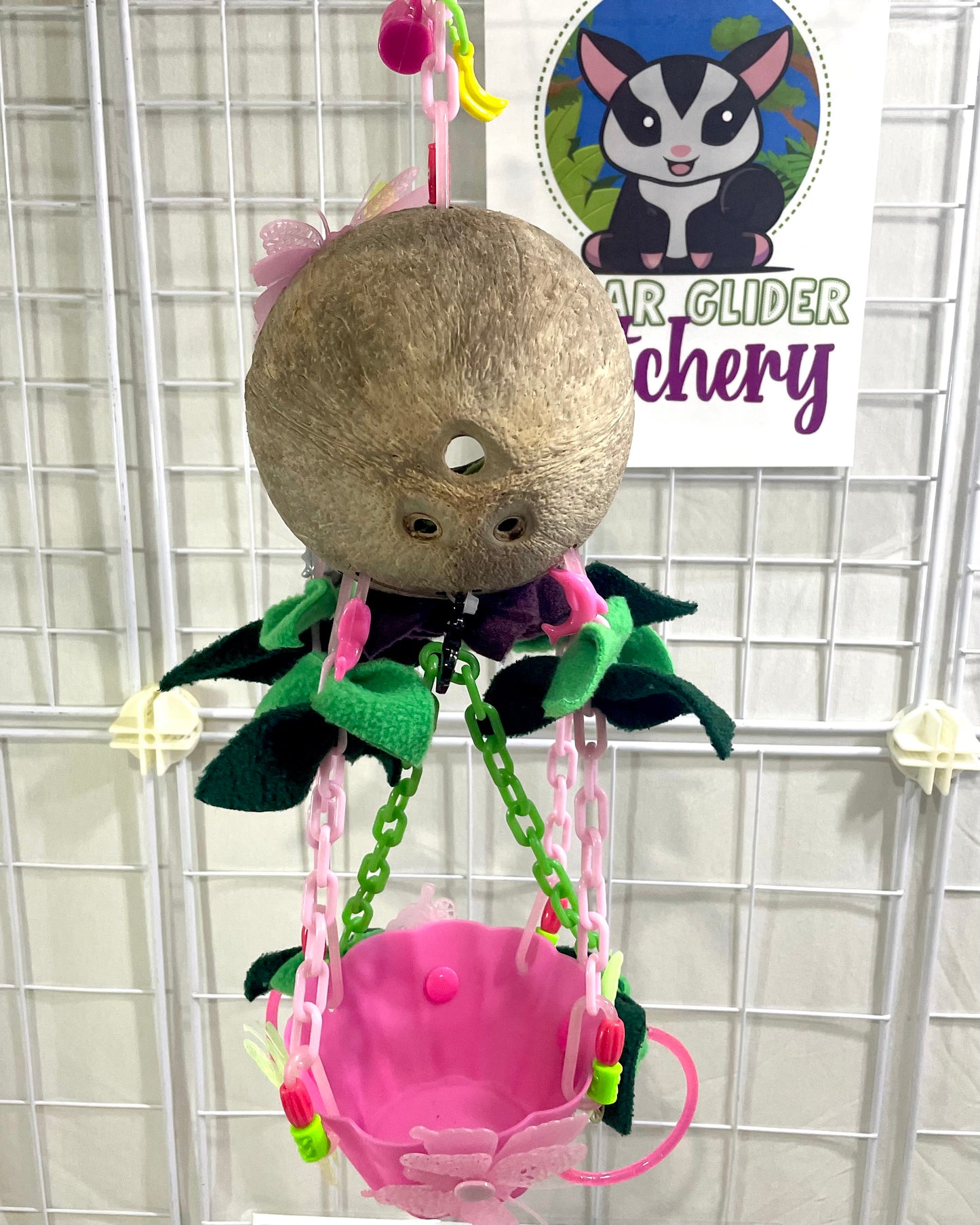 Coconut Glow Hot Air Balloon - Pink Bowl (Number 16)