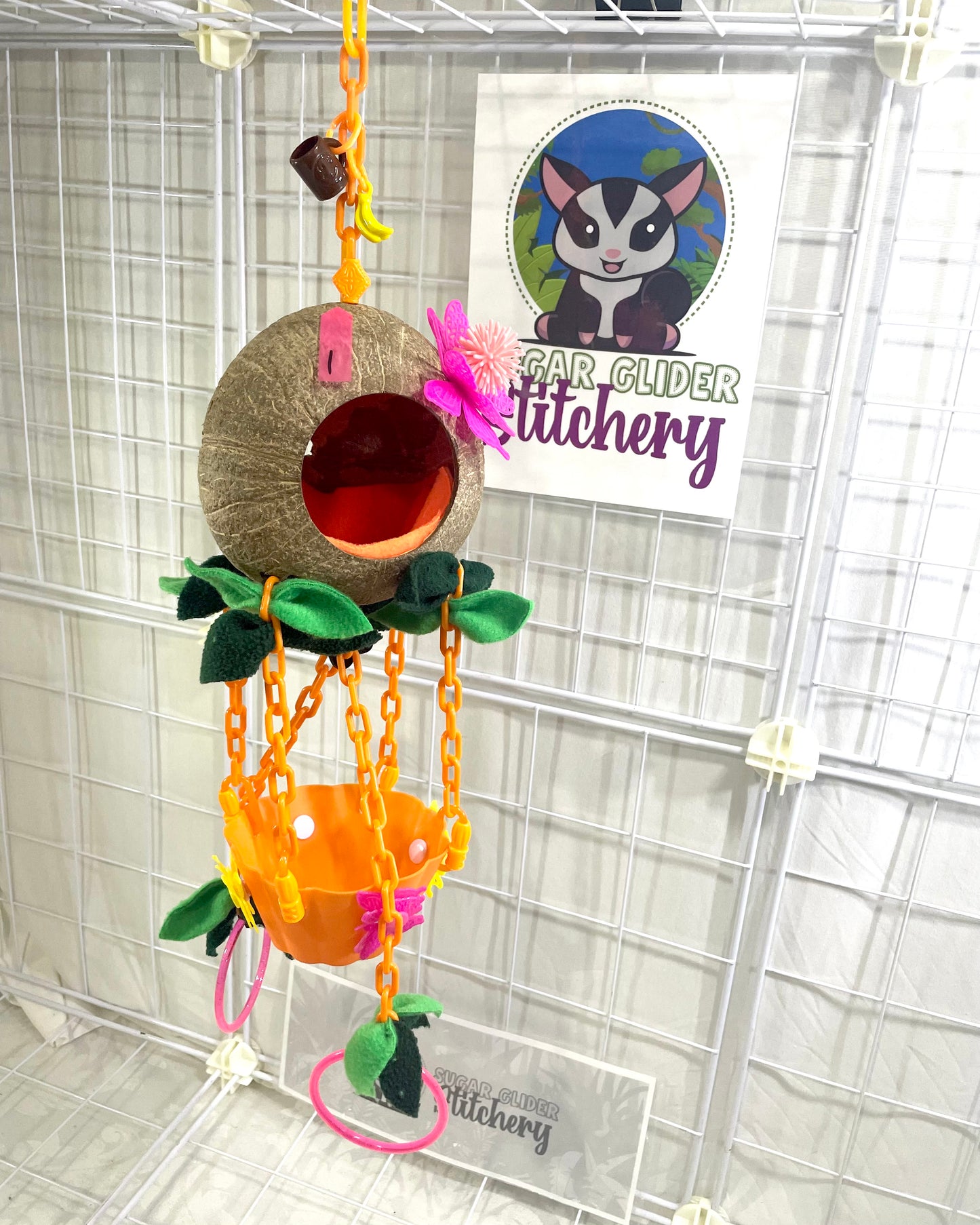 Coconut Hot Air Balloon - Orange Bowl (Number 1)