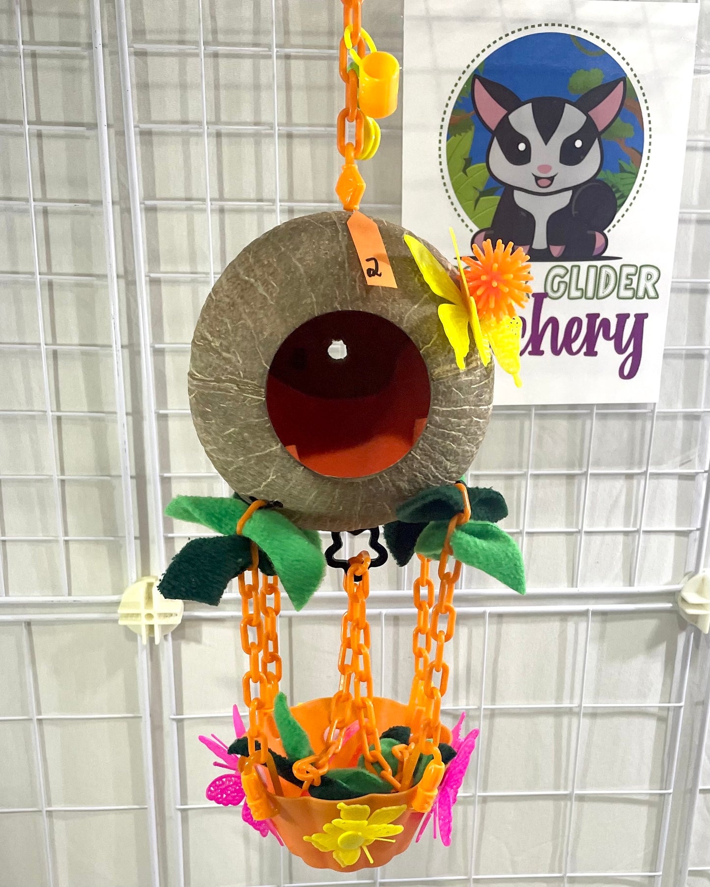 Coconut Hot Air Balloon - Orange Bowl (Number 2)