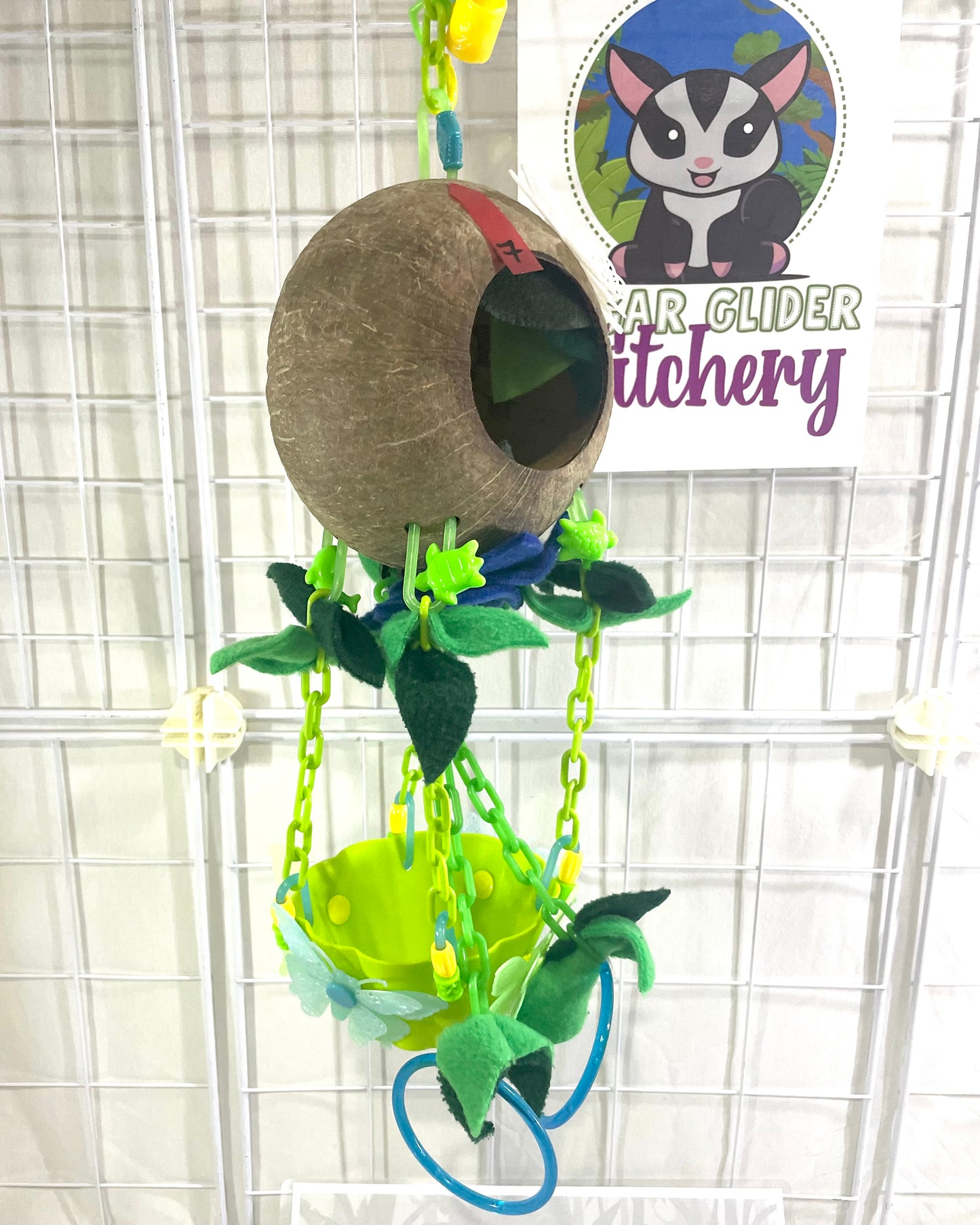 Coconut Glow Hot Air Balloon - Green Bowl (Number 7)