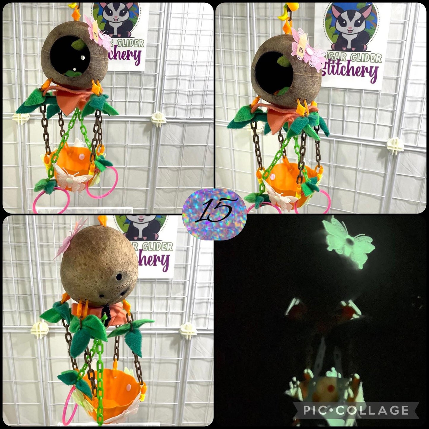 Coconut Glow Hot Air Balloon - Orange Bowl (Number 15)