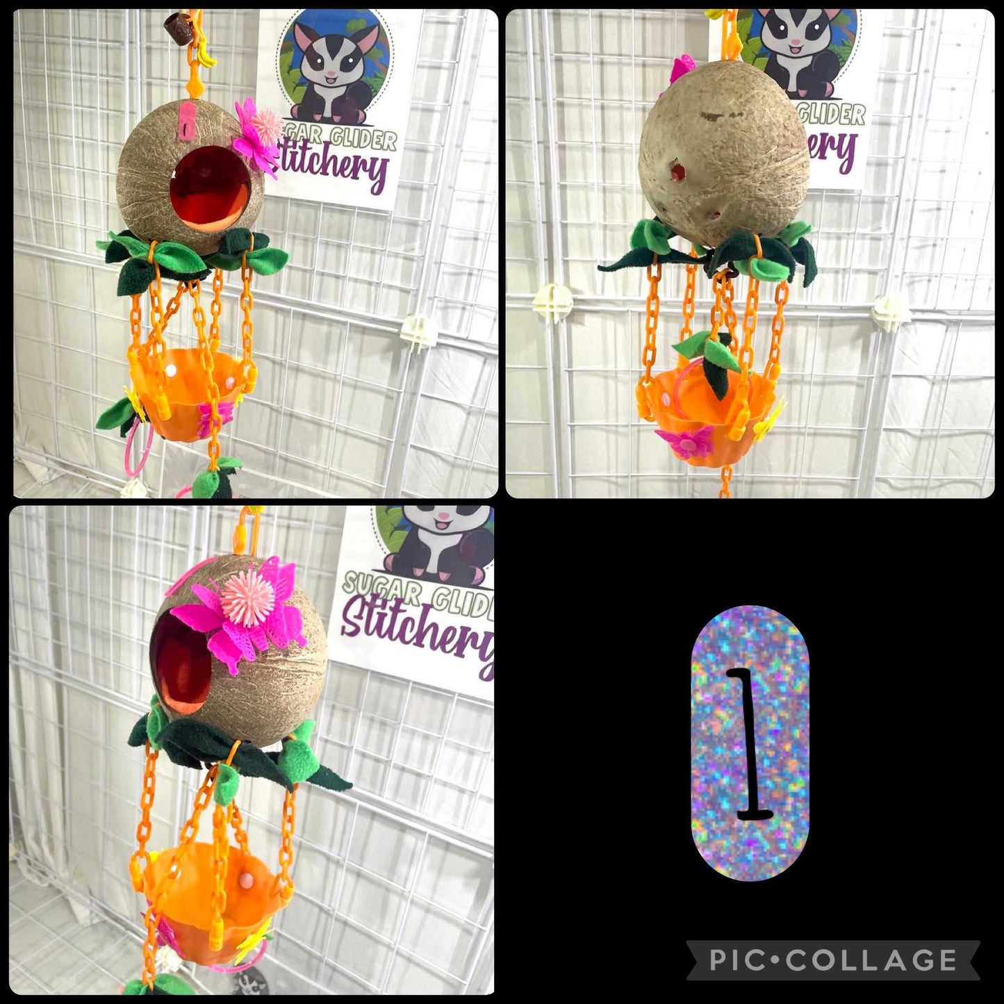 Coconut Hot Air Balloon - Orange Bowl (Number 1)
