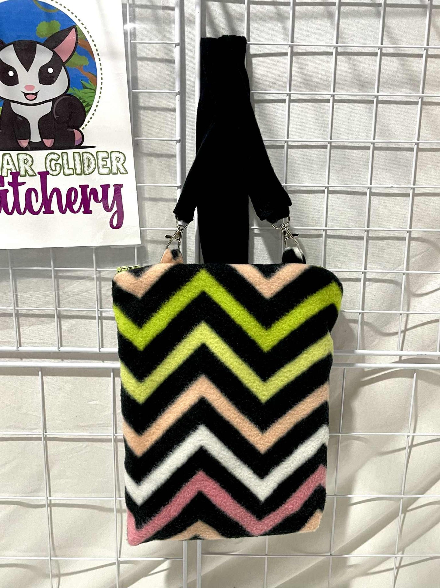 Bonding Bag - Rainbow Zigzag White