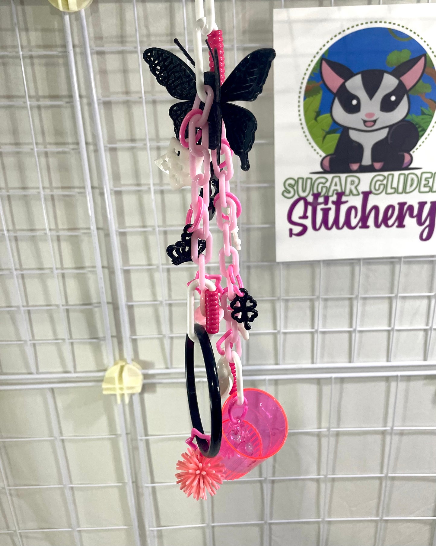Butterfly Foragers - Pink Black