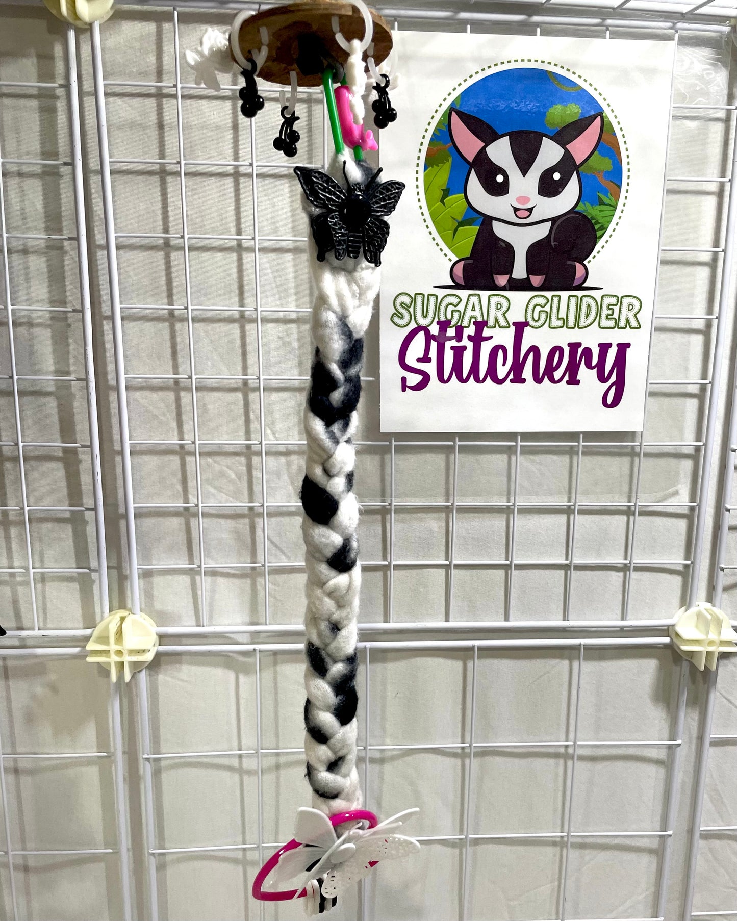 Butterfly Braid Reset - Black and White