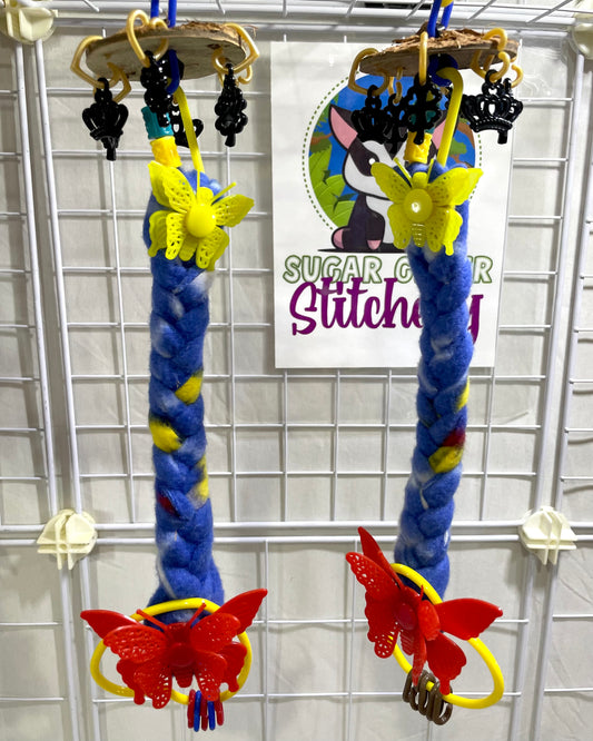 Butterfly Braid Reset - Blue Red