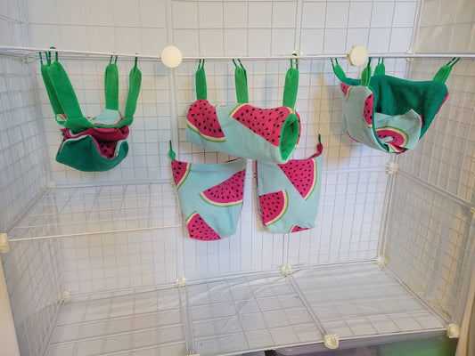 Fleece Cage Set 4 pc - Watermelon
