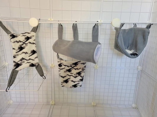 Fleece Cage Set 4 pc - Winter Grey