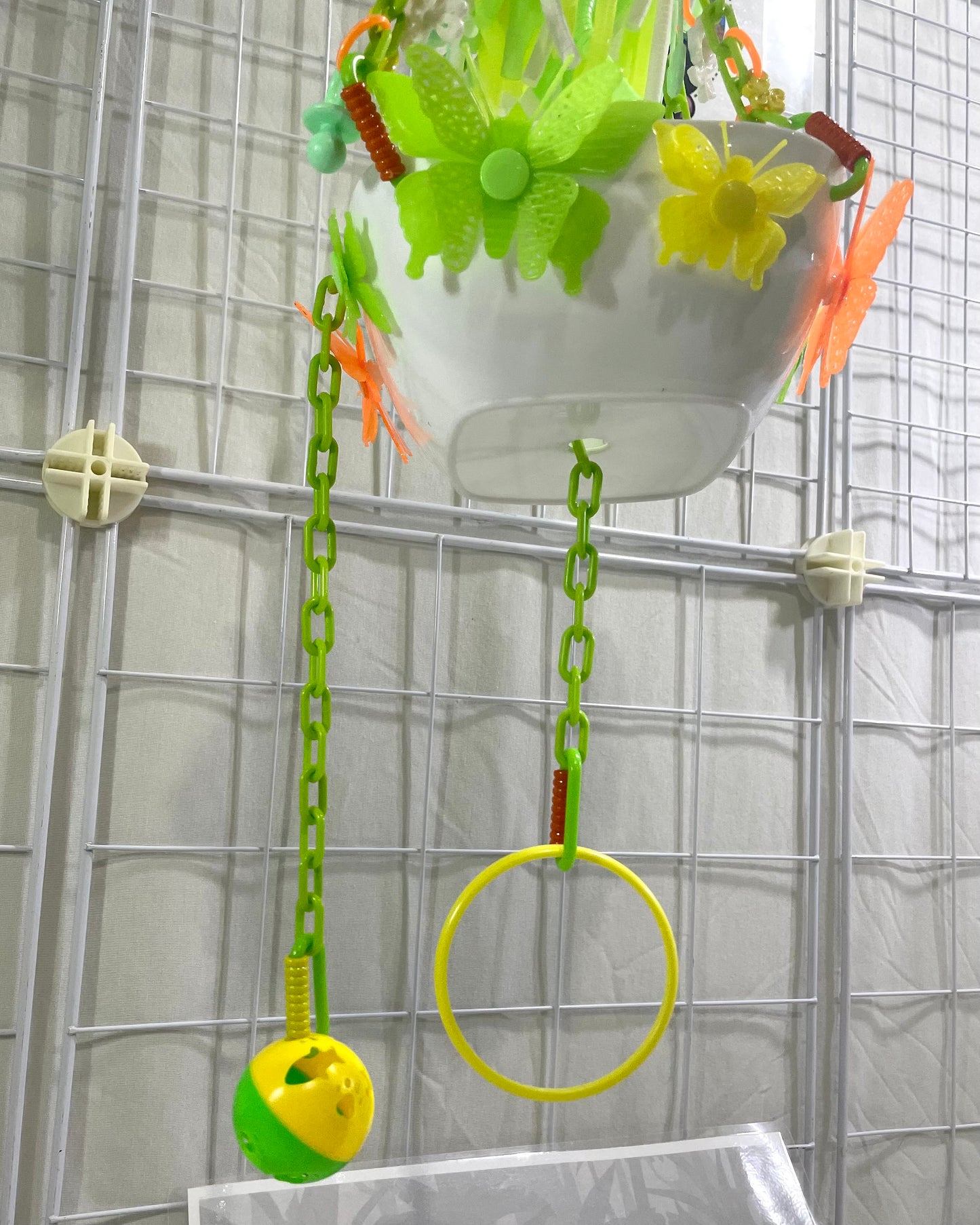 Butterfly Fun Bowls - White Bowl with Yellow, Orange and Green