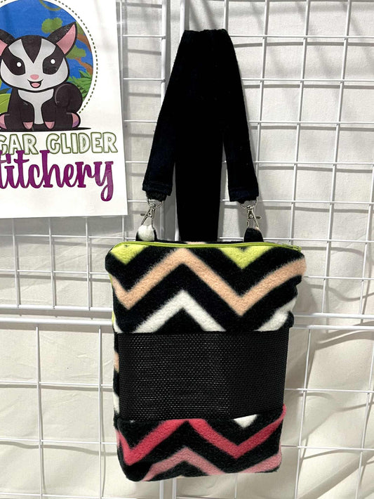 Bonding Bag - Rainbow Zigzag White