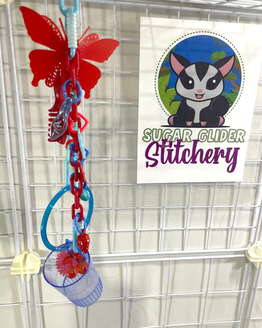 Butterfly Foragers - Blue Red