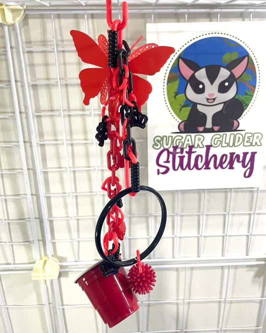 Butterfly Foragers - Red Black