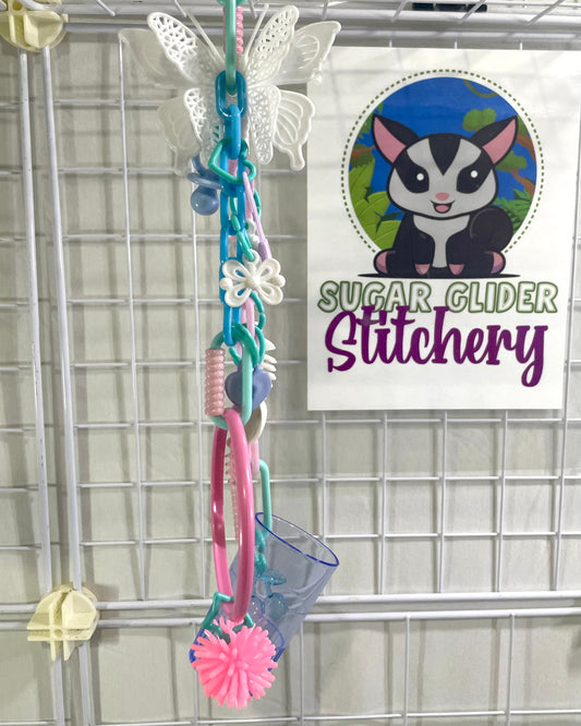 Butterfly Foragers - Blue Pink