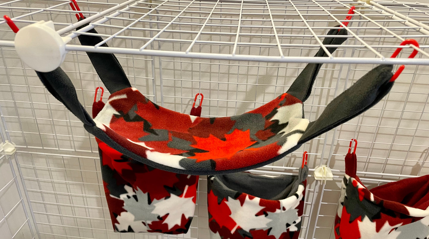 Fleece Cage Set  7 pc - Maple Leaves