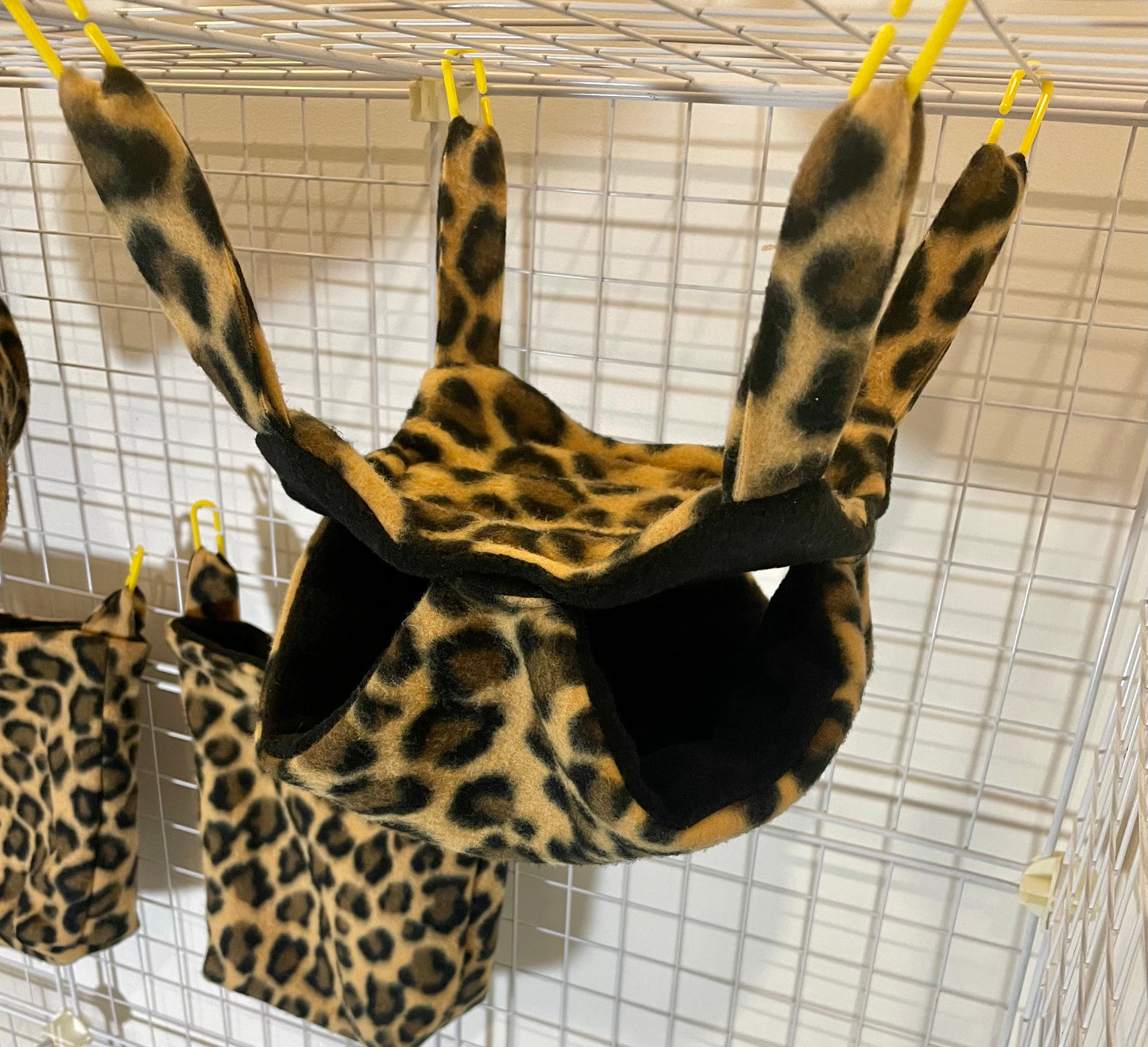 Fleece Cage Set 5 pc - Leopard