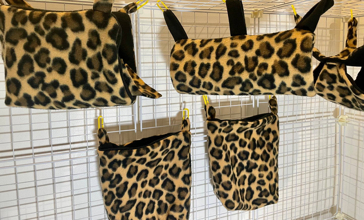 Fleece Cage Set 5 pc - Leopard