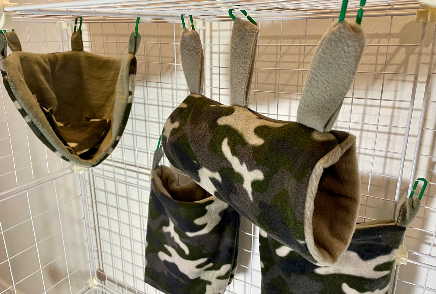 Fleece Cage Set 5 pc - Camo Gray